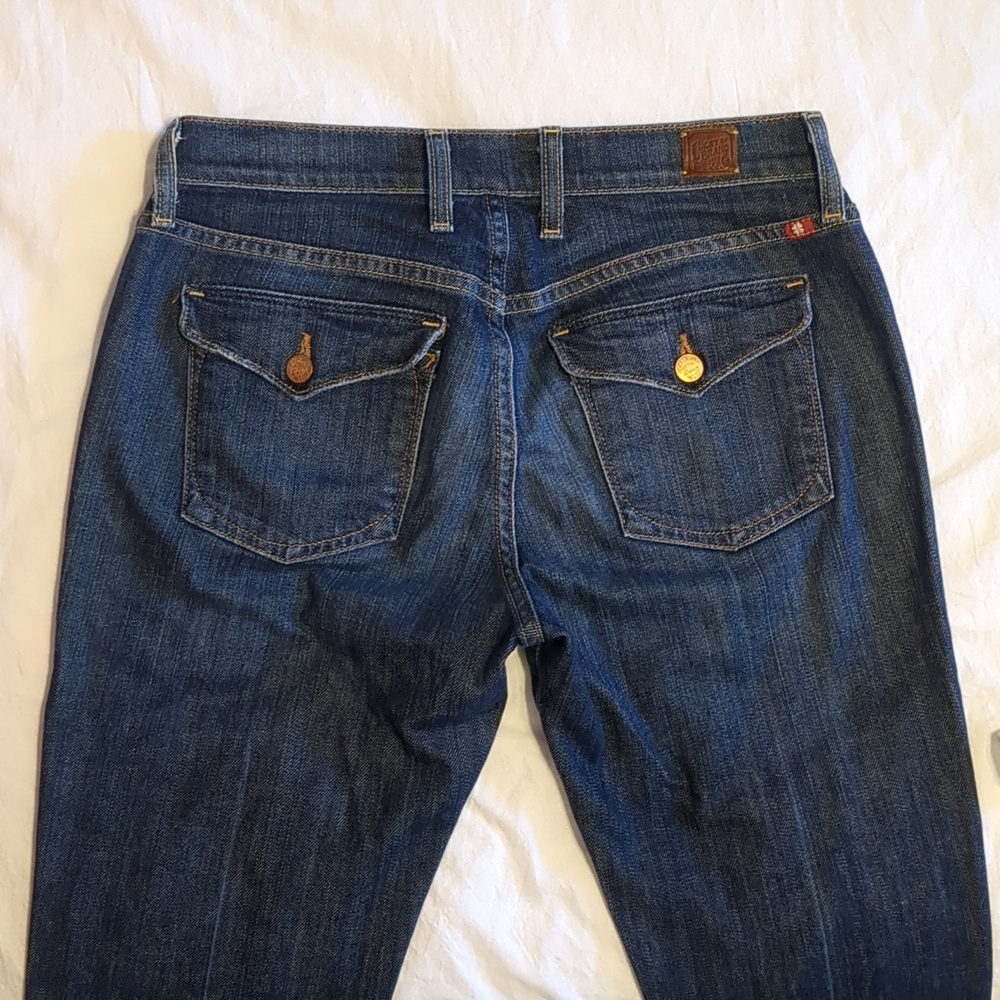 Lucky Brand Classic Rider Low Rise Boot Cut Jeans Size 4/27 Long Inseam Low Rise